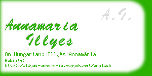 annamaria illyes business card